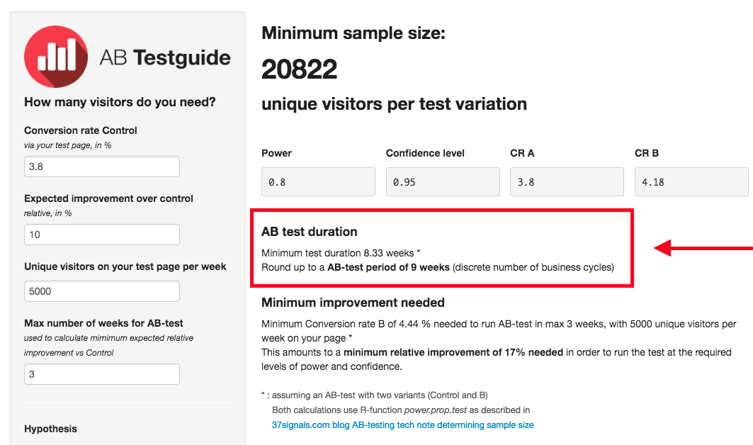 ab test guide optimiser un site a faible trafic