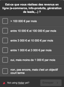 Mini-enquetes - optimiser un site a faible trafic