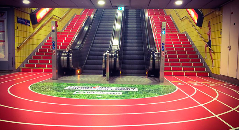 Nudge Marketing with an athletics track