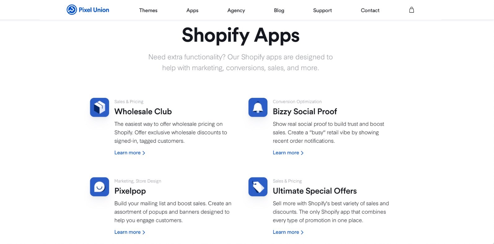 application taux conversion shopify bizzy