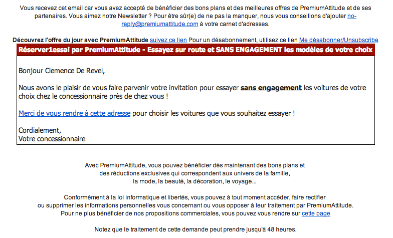 Newsletter format Texte