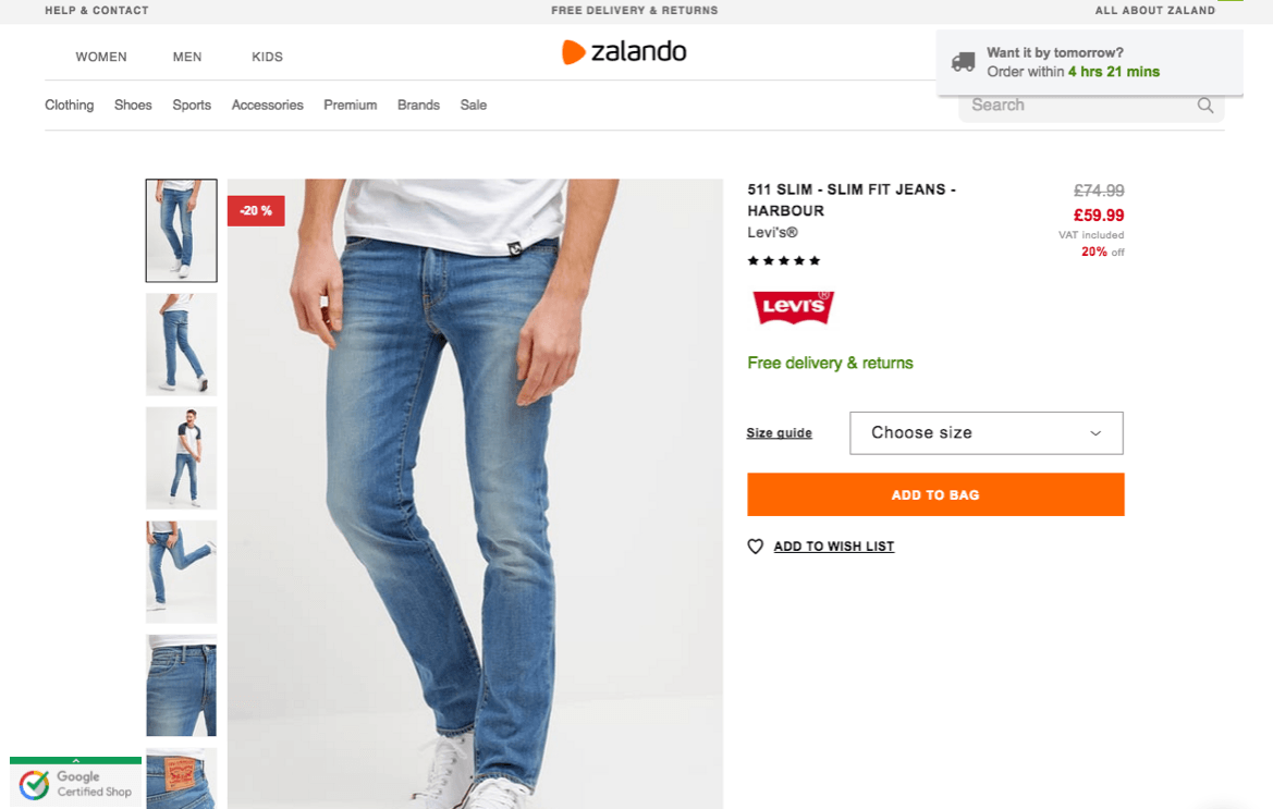 levi's 511 zalando