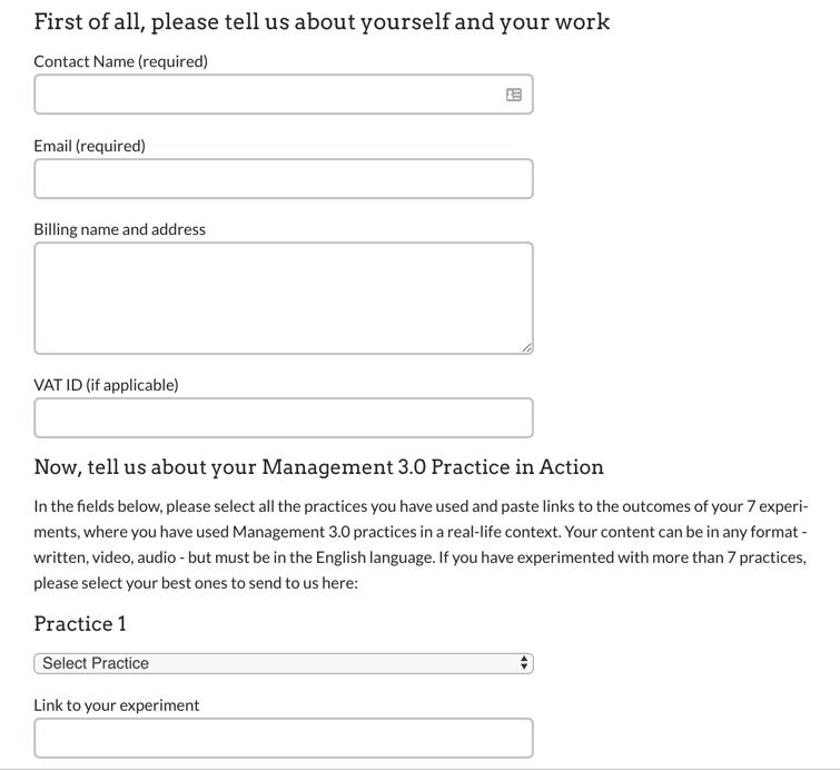 signposting for web forms