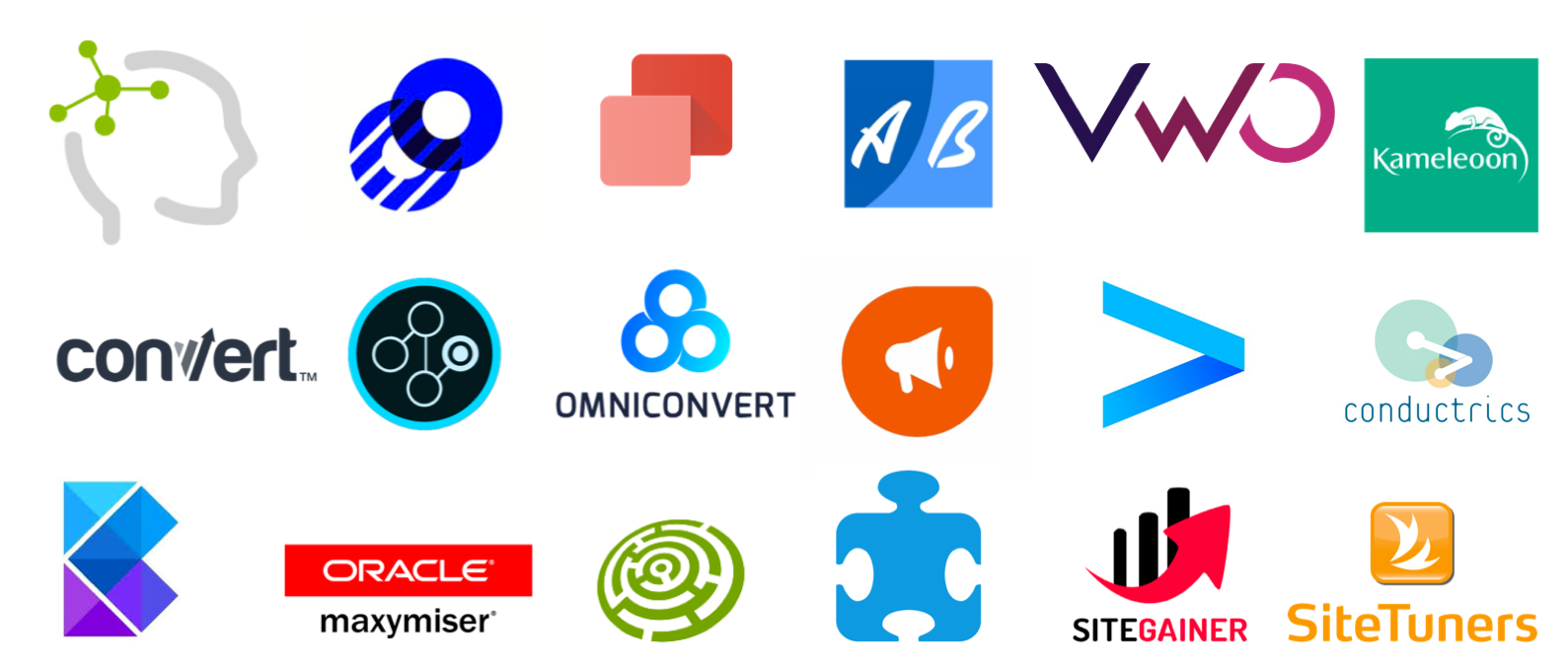 ab testing tools logos