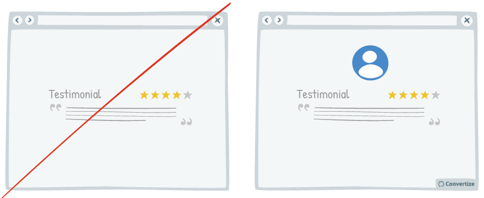 personalise social proof testimonials