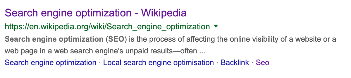 search engine optimiation