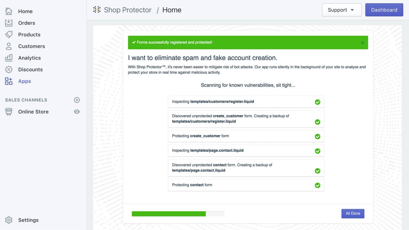 security plugin shopify Shop Protector