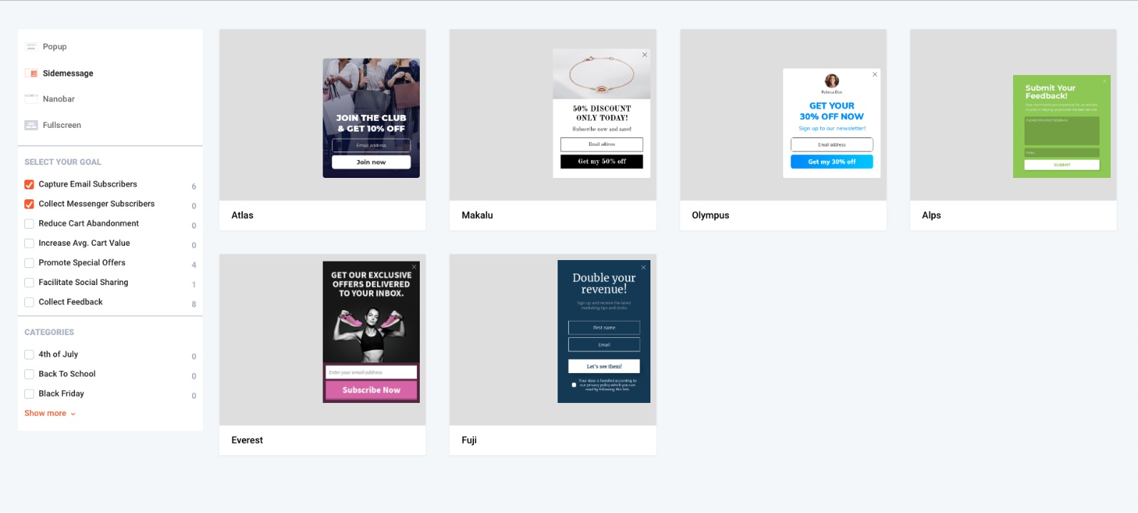 optimonk shopify conversion rate