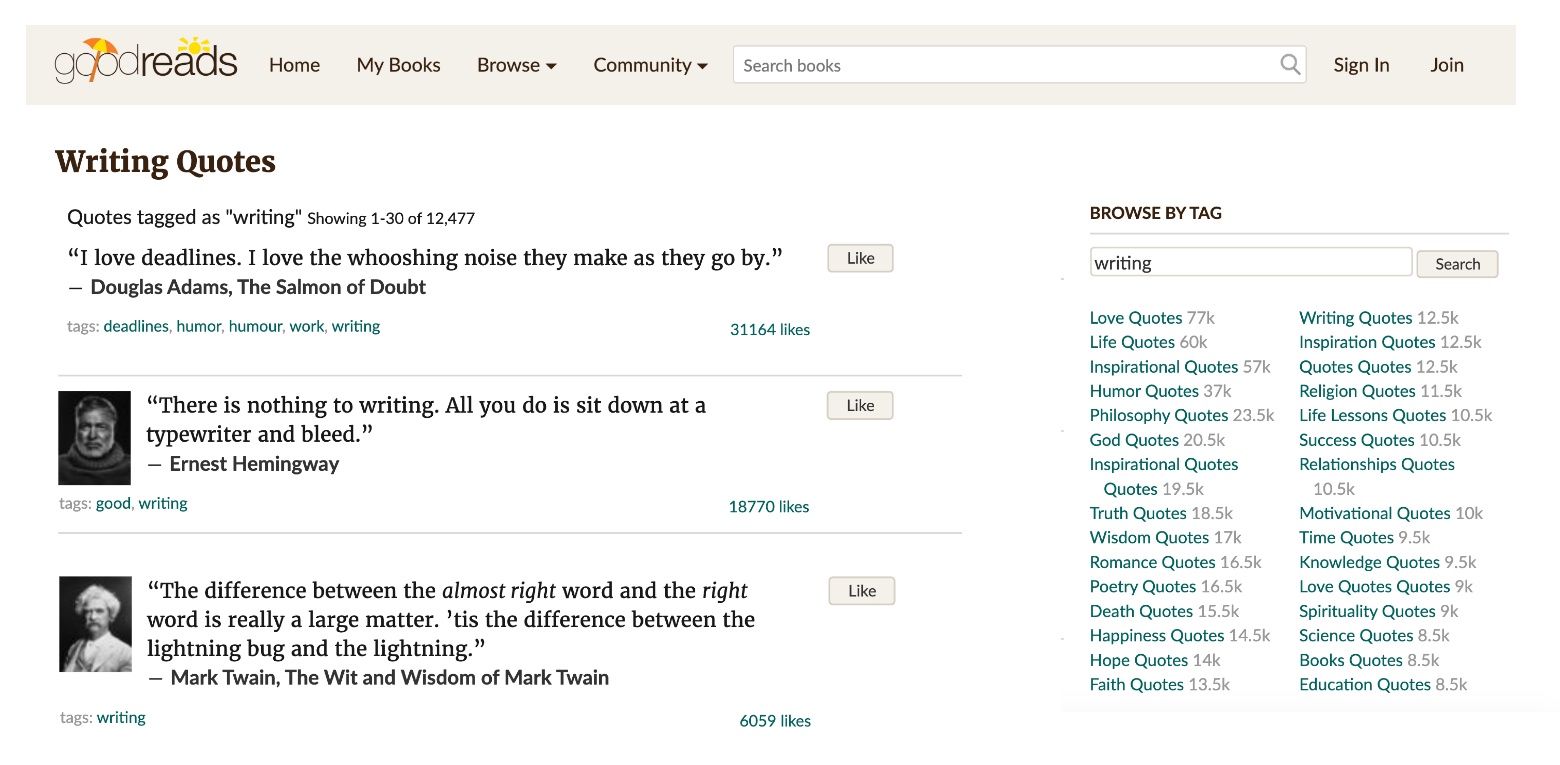 goodreads quotes tool
