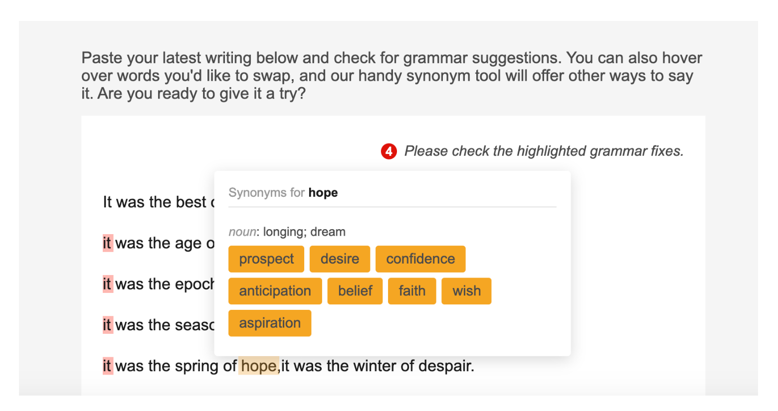 thesaurus copywriting tools